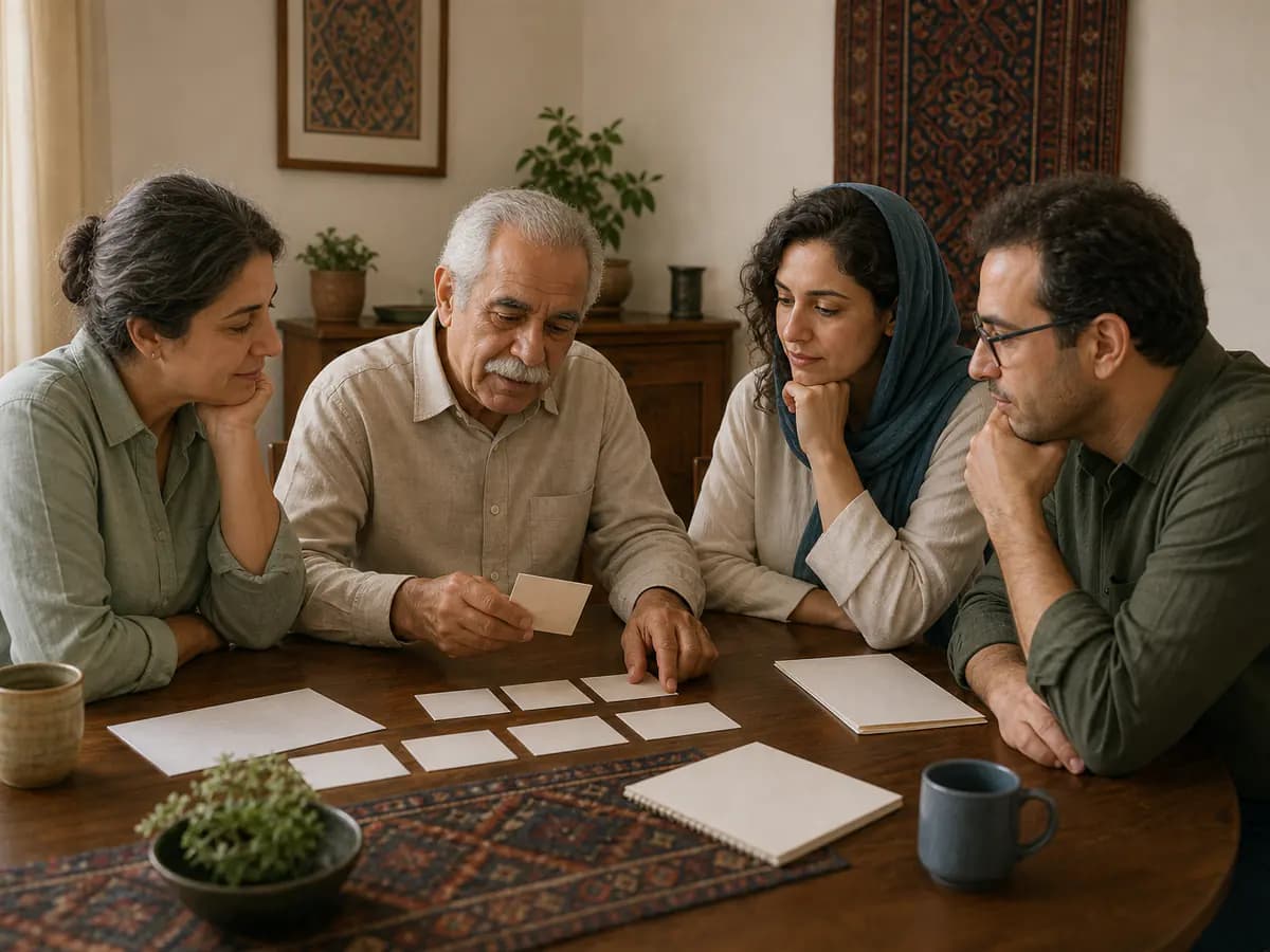 والد سالمند همراه فرزندانش مسئولیت‌های مراقبت و زمان استراحت را تقسیم می‌کند